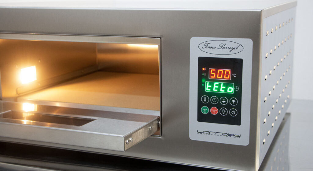 Acabamento em aço inox 304 escovado do forno profissional Larroyd