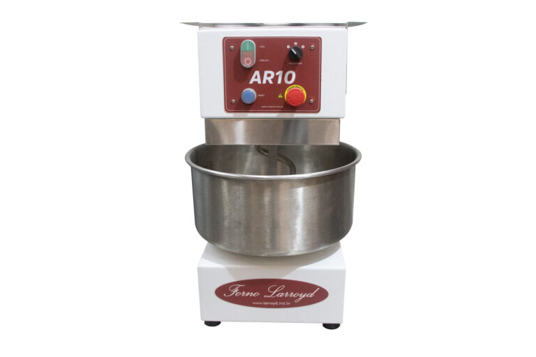 Amassadeira espiral Larroyd 10kg em aço inox para pizzarias e padarias